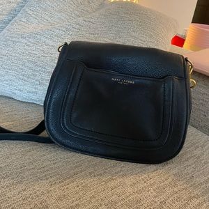 Marc Jacobs black crossbody saddle bag handbag